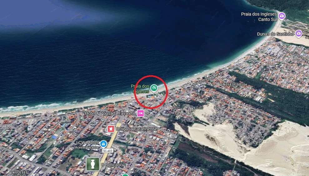 Ubicación de Casa Pie en la Arena en mapa