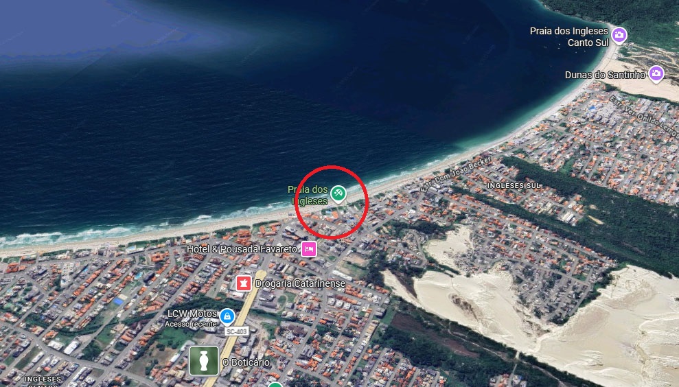 Ubicación del Duplex Pie en la Arena en mapa